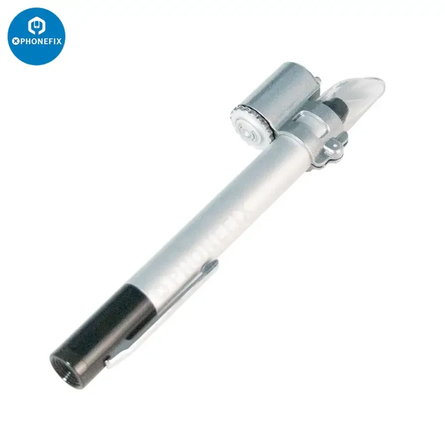 50X Pen Style Magnifying Glass Pocket Scale Microscope Lighted Loupe - Image 2