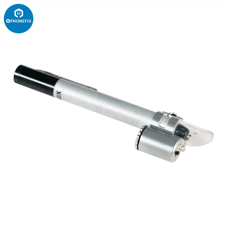 50X Pen Style Magnifying Glass Pocket Scale Microscope Lighted Loupe - Image 7