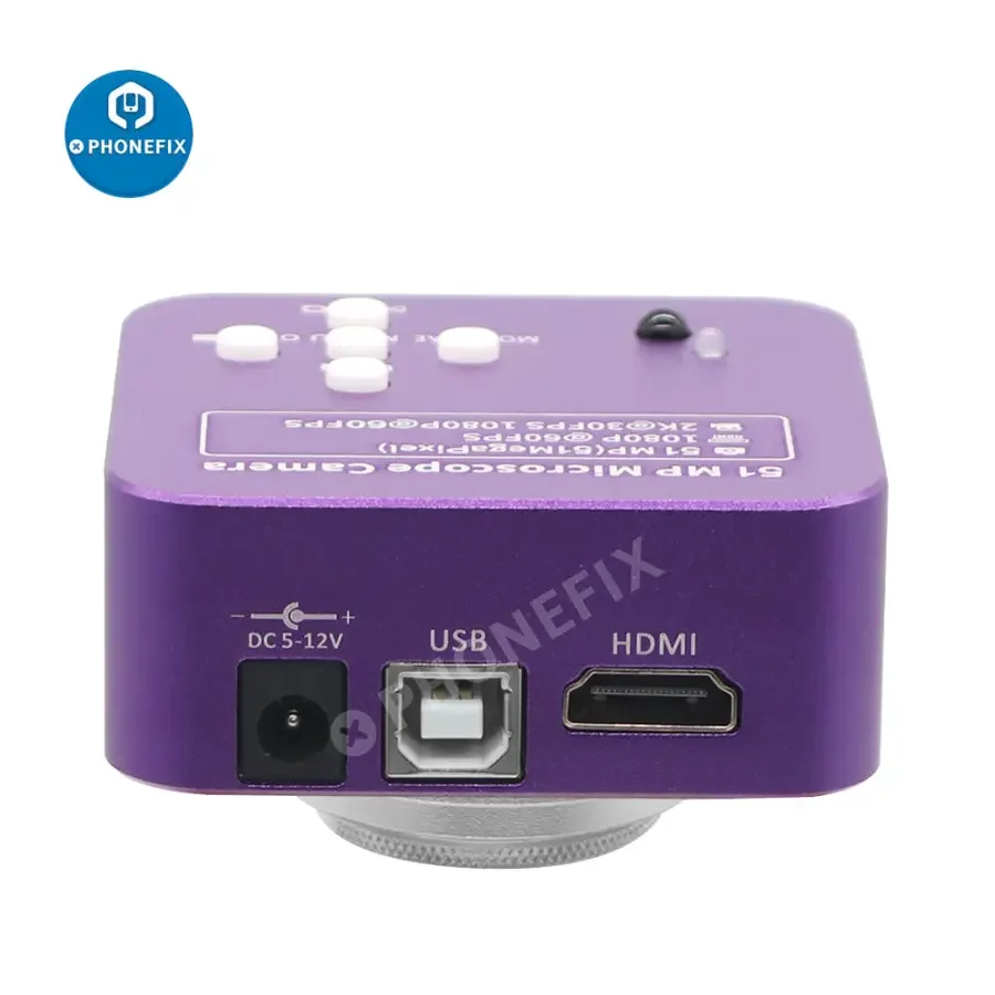 51MP 2K 1080P 60FPS HDMI USB Microscope Camera Soldering Repair - Image 6