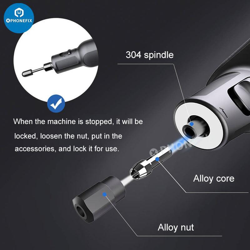 52 In 1 Mini Cordless Rotary Toolkit Grinder USB Punch Engraving Pen - Image 4