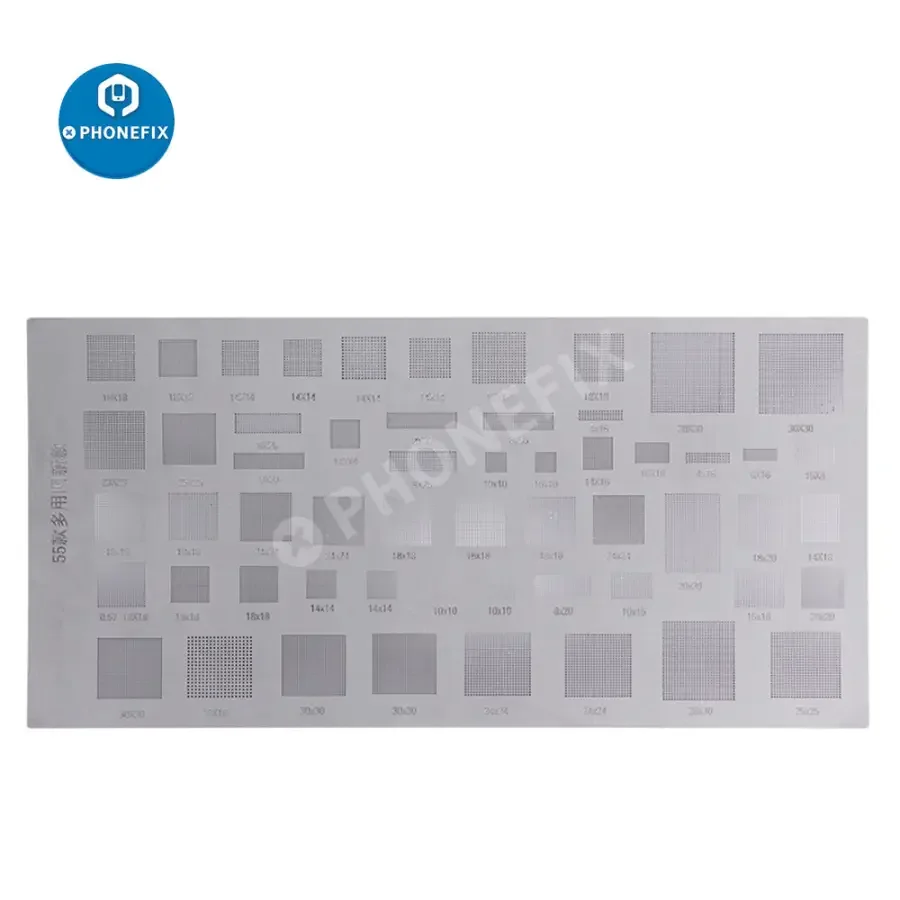 55 In 1 Universal BGA Reballing Stencils For Phone Soldering Repair - Image 3
