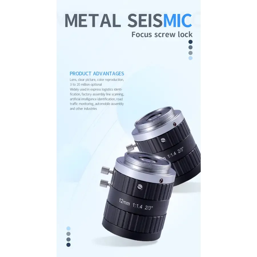 5MP 75mm 50mm FA Lens C-mount F2.8 1/1.8" FA Industrial Camera Lens - Image 7