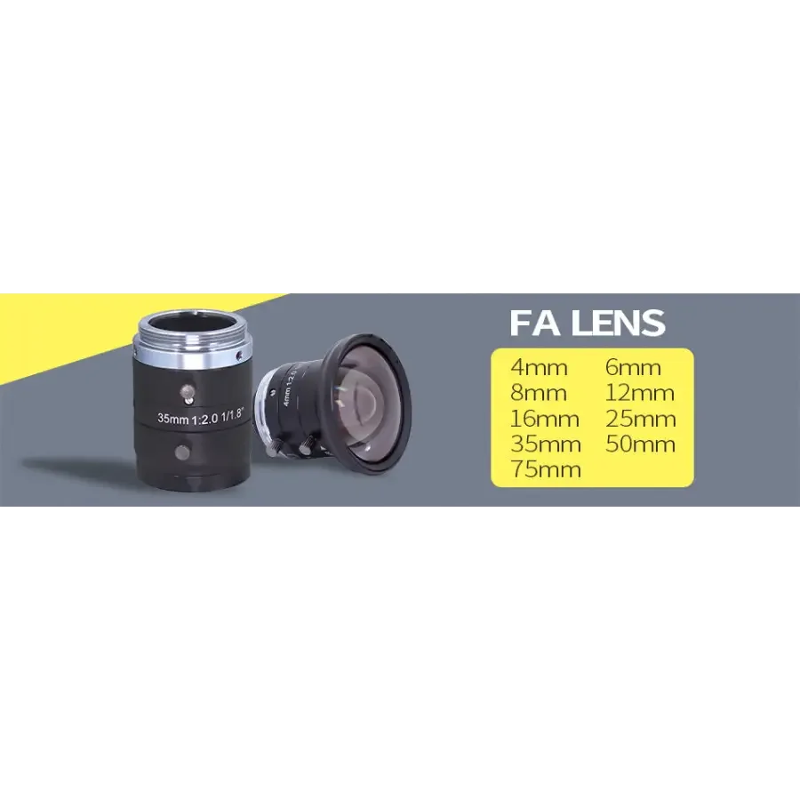 5MP 75mm 50mm FA Lens C-mount F2.8 1/1.8" FA Industrial Camera Lens - Image 8