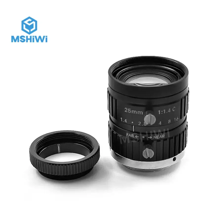 5MP F1.4 Manual Iris 25mm Prime Lens 2/3" C Mount Cameras Lens - Image 5