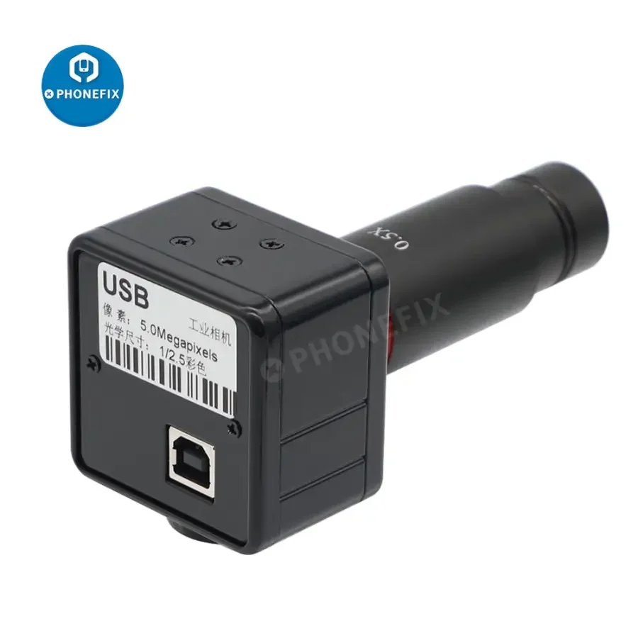 5MP USB Microscope Camera Eyepiece C-Mount Adapter 30/30.5mm Ring - Image 4