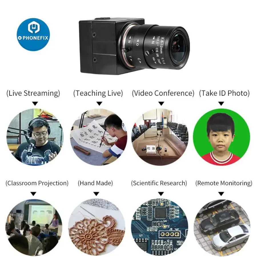 5MP UVC USB Webcam HD Industrial PC Camera - Image 9