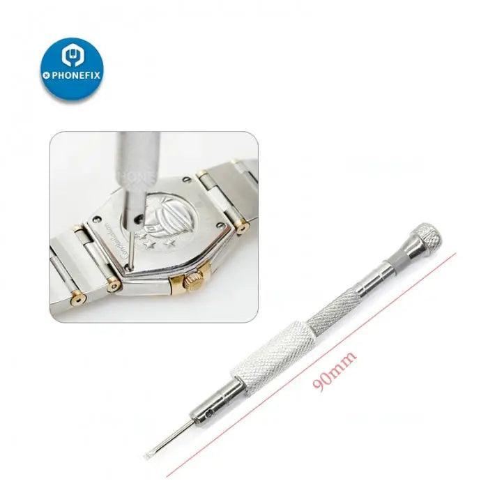 5Pcs Alloy Steel Screwdriver Watch Opening Tools Kit Silver Link Pins - Image 3