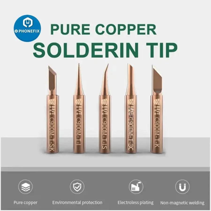 5pcs/Set 900M Solder Iron Tip Welding Nozzle Oxygen-free copper - Image 2