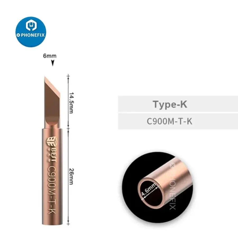 5pcs/Set 900M Solder Iron Tip Welding Nozzle Oxygen-free copper - Image 4