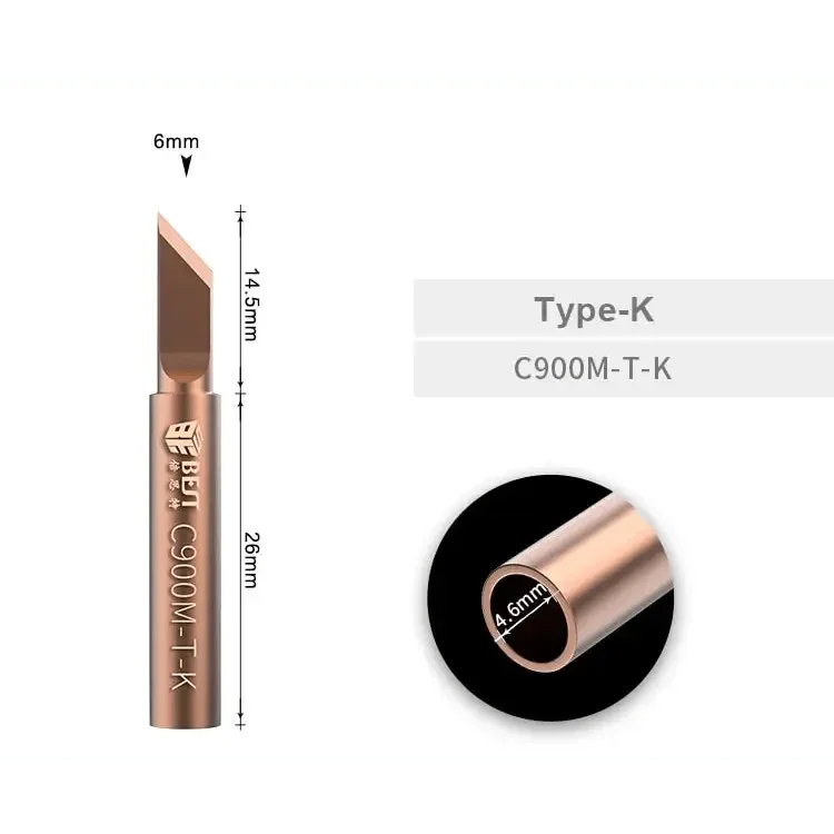 5pcs/Set 900M Solder Iron Tip Welding Nozzle Oxygen-free copper - Image 5