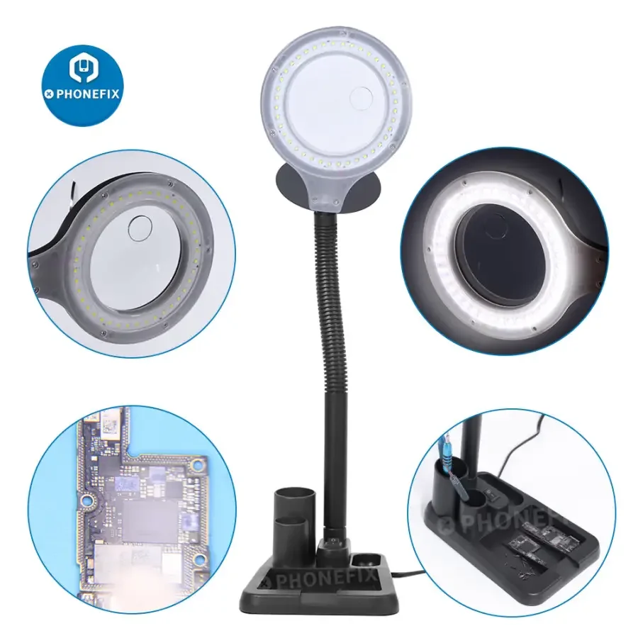 5X 10X 40 LED Desk Magnifier Lamp Adjustable LED Light - Image 2