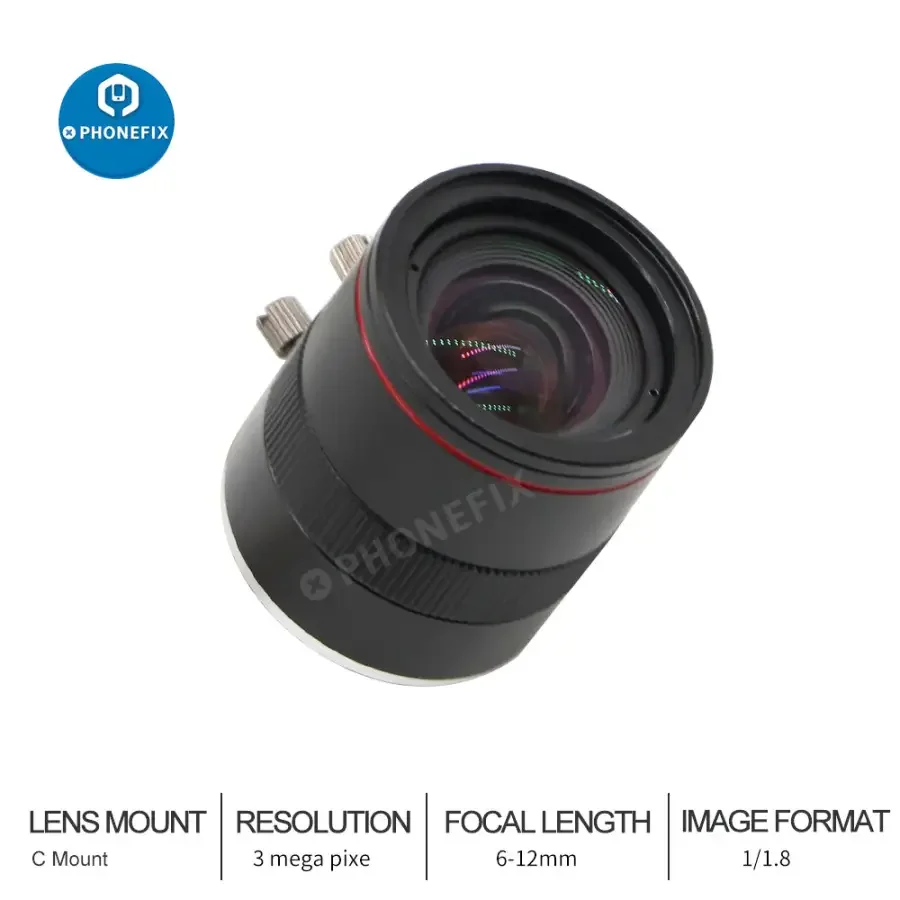 6-12MM Industrial Camera Lenses, 1/1.8", 6mm, F/1.6, C-Mount - Image 7