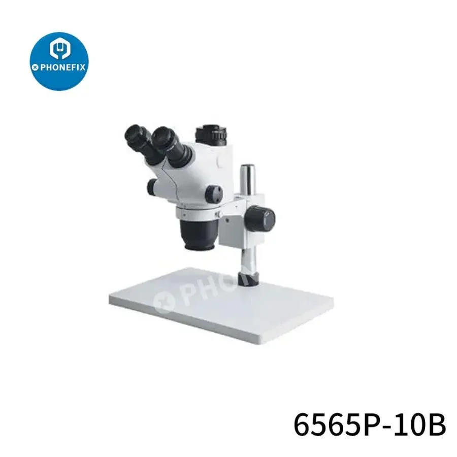 6.5X-65X Trinocular Stereo Zoom Microscope For PCB Soldering Repair - Image 2