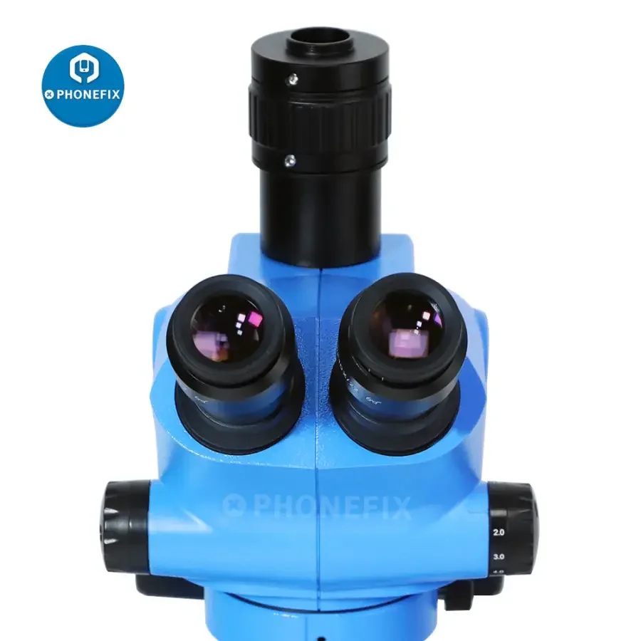 6.5X-65X Trinocular Stereo Zoom Microscope With 10X/20mm Eyepiece - Image 4