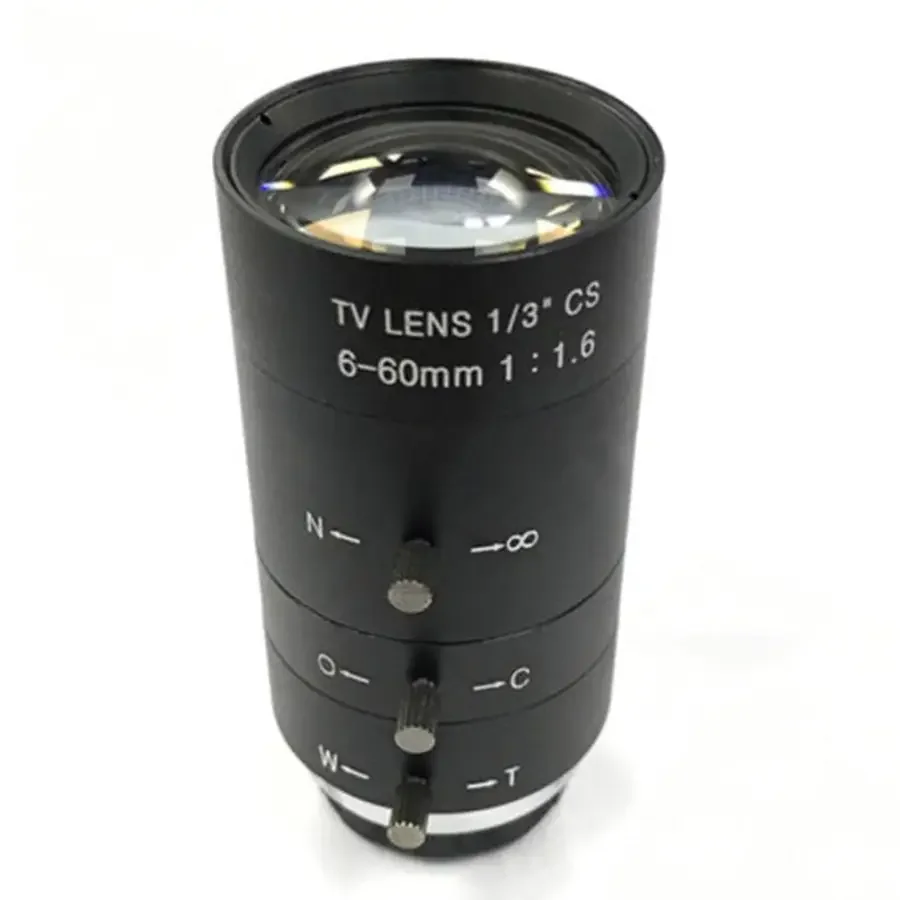 6-60mm CS Mount Lens Manual Varifocal Lens For Industrial Microscope - Image 7