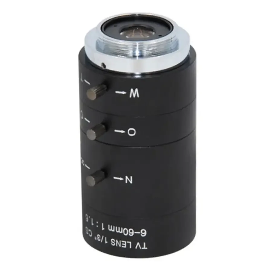 6-60mm CS Mount Lens Manual Varifocal Lens For Industrial Microscope - Image 9