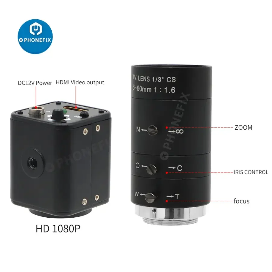 6-60mm F1.6 Lens 2.0MP 1080p Live Stream Camera for Live Broadcast - Image 5