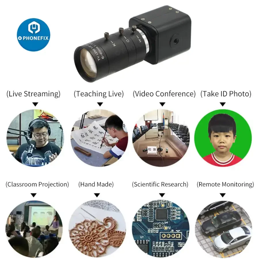 6-60mm F1.6 Lens 2.0MP 1080p Live Stream Camera for Live Broadcast - Image 8