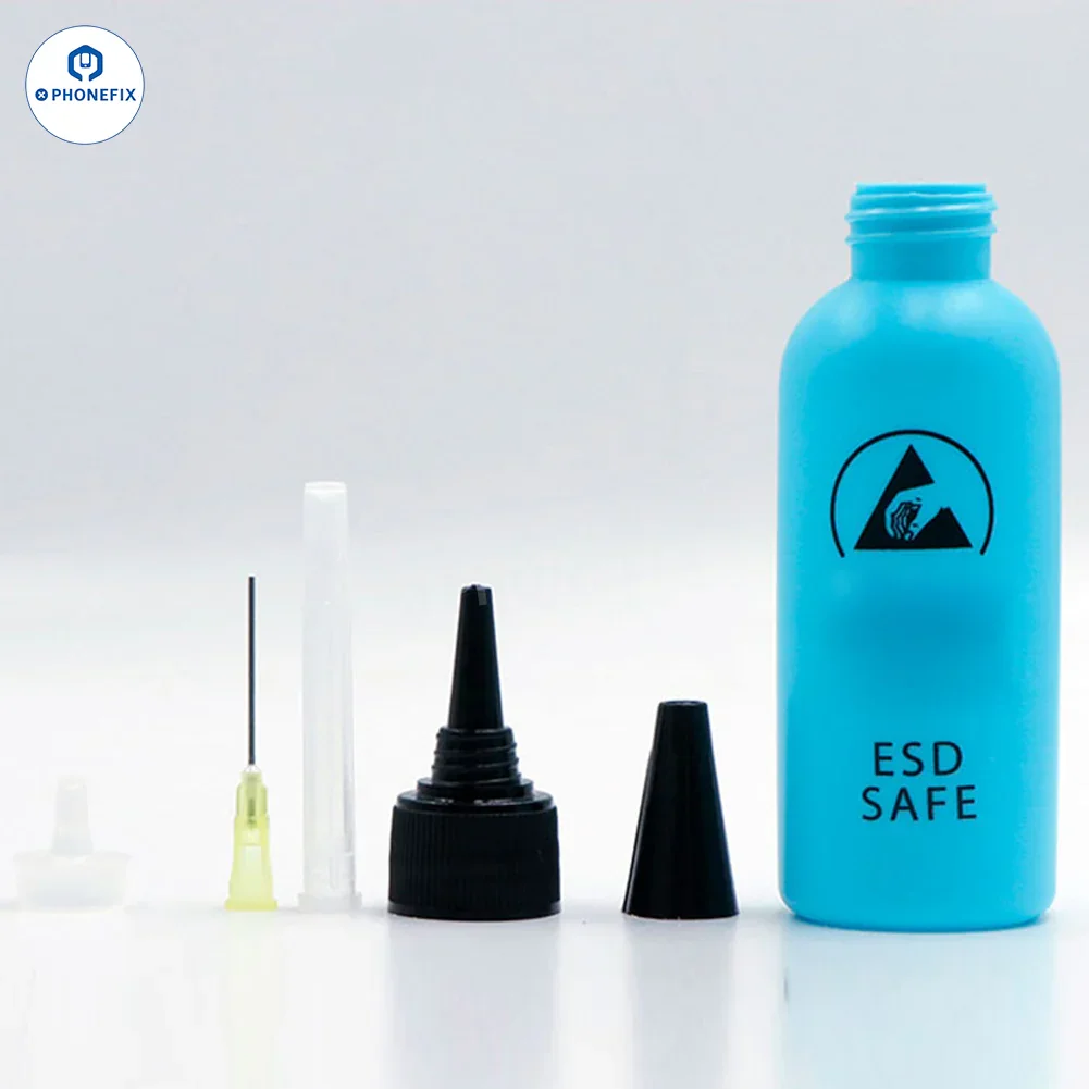 60ML Antistatic Solvent Bottle With Needle Tip Flux Dispenser - Image 4