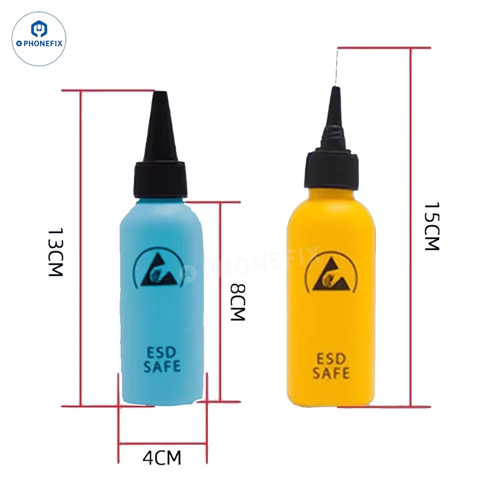 60ML Antistatic Solvent Bottle With Needle Tip Flux Dispenser - Image 6