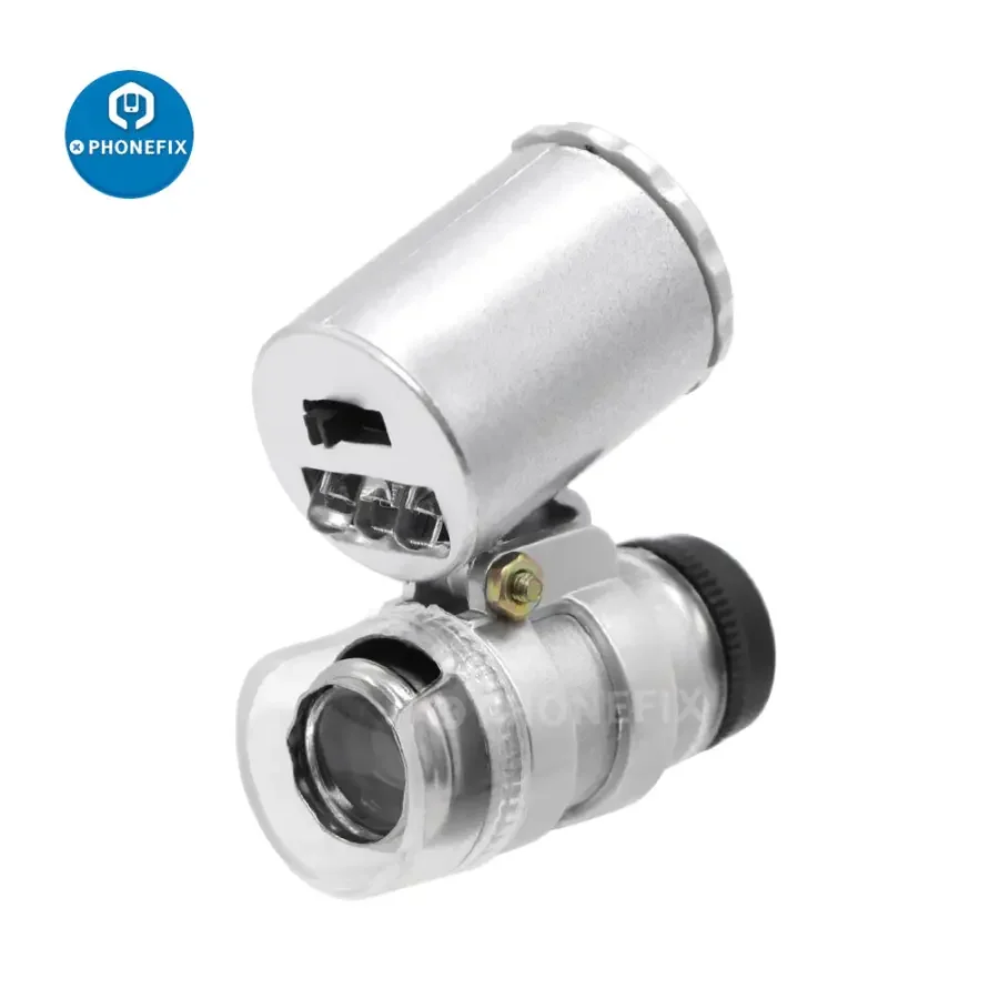 60X Multi-function Handheld Microscope Loupe With LED And UV Light - Image 2
