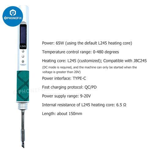 65W Portable Digital Soldering Pen JBC 245 Electric Soldering Tool - Image 3