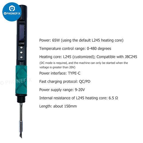 65W Portable Digital Soldering Pen JBC 245 Electric Soldering Tool - Image 4