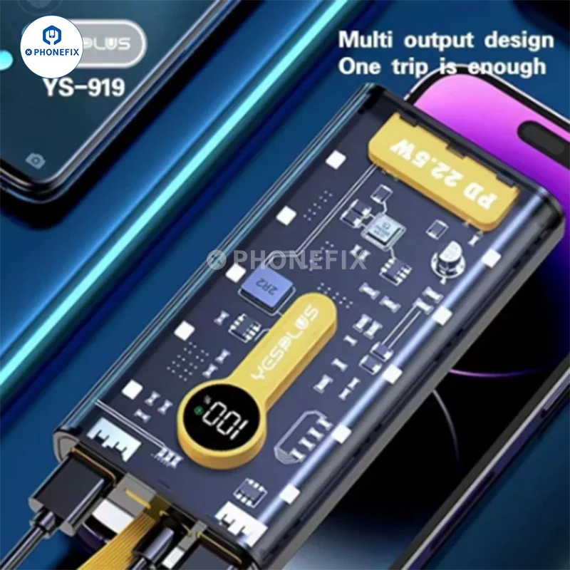 66W Super Fast Charging 20000mAh Portable Transparent Power Bank - Image 3