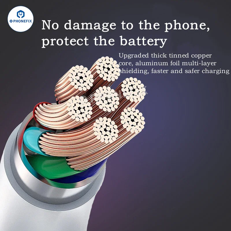 6A Fast Charging Data Cable Micro Type-C Lightning for iPhone Android - Image 4