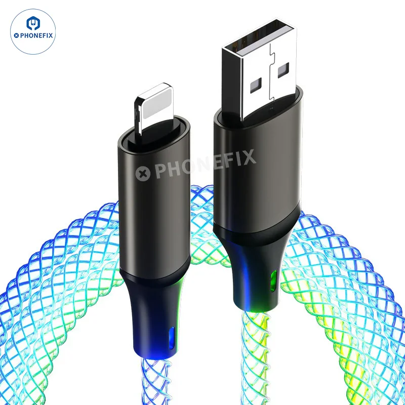 6A Super Fast Charging Cable Gradient Light Phone CarPlay Data Line - Image 6