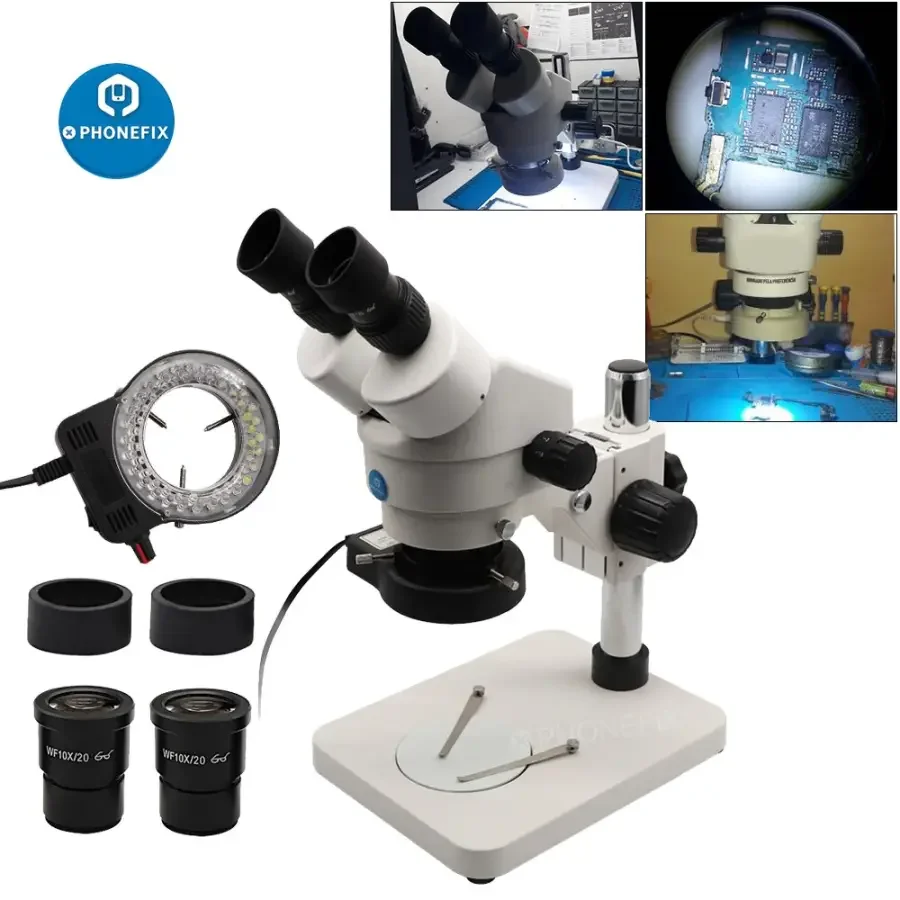 7-45X Binocular Stereo Microscope Soldering Tool For Phone PCB Repair - Image 2