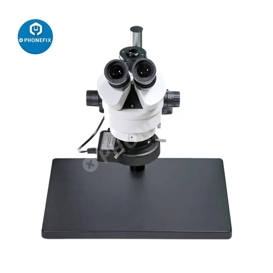 7-45x SZM45T-B1 Industrial Stereo Trinocular Microscope with Light - Image 4