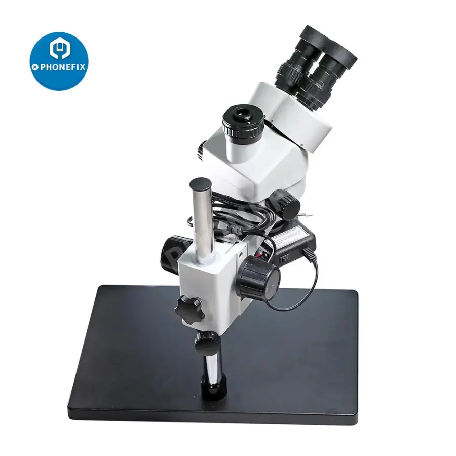 7-45x SZM45T-B1 Industrial Stereo Trinocular Microscope with Light - Image 5