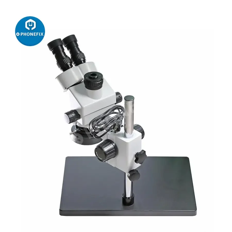 7-45x SZM45T-B1 Industrial Stereo Trinocular Microscope with Light - Image 8
