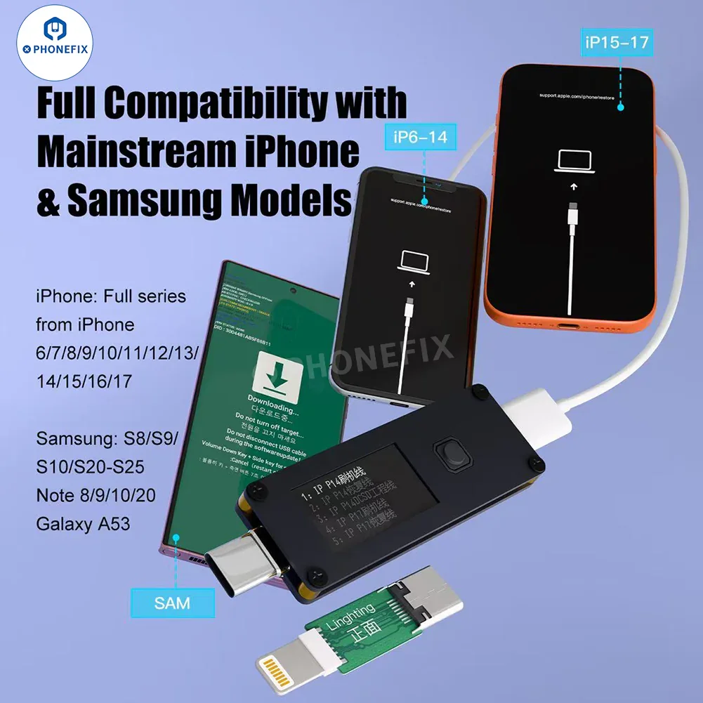7 In 1 Restore Cable for iPhone Recovery/Samsung Download Mode - Image 2