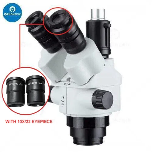 7X-45X Continuous-Zoom Trinocular Stereo Microscope Head - Image 4
