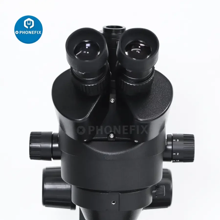 7X-45X Trinocular Stereo Zoom Big Table Stand Microscope For PCB Repair - Image 21