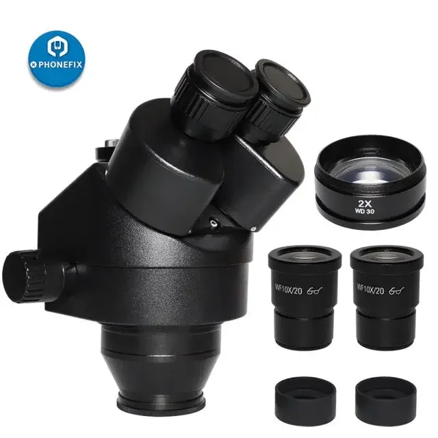 7X-45X Trinocular Zoom Stereo Microscope Simul-Focal Head - Image 19