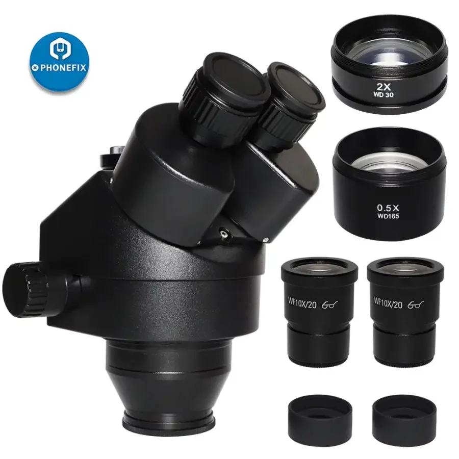 7X-45X Trinocular Zoom Stereo Microscope Simul-Focal Head - Image 20