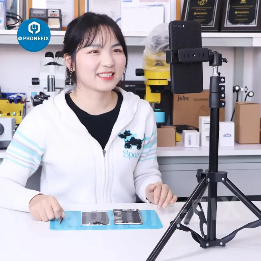 85.5cm Industrial Camera Tripod Selfie Stick Adjustable Stand Phone Holder - Image 7
