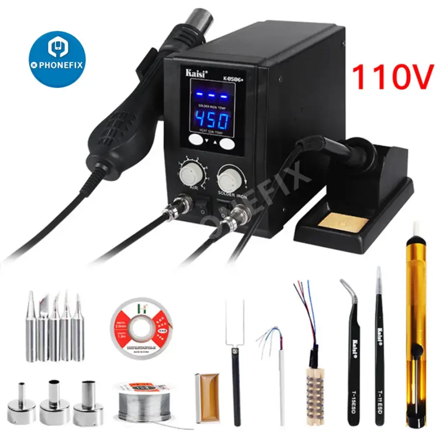 8586+ SMD Hot Air Gun Rework Station For PCB Soldering Repair - Image 5