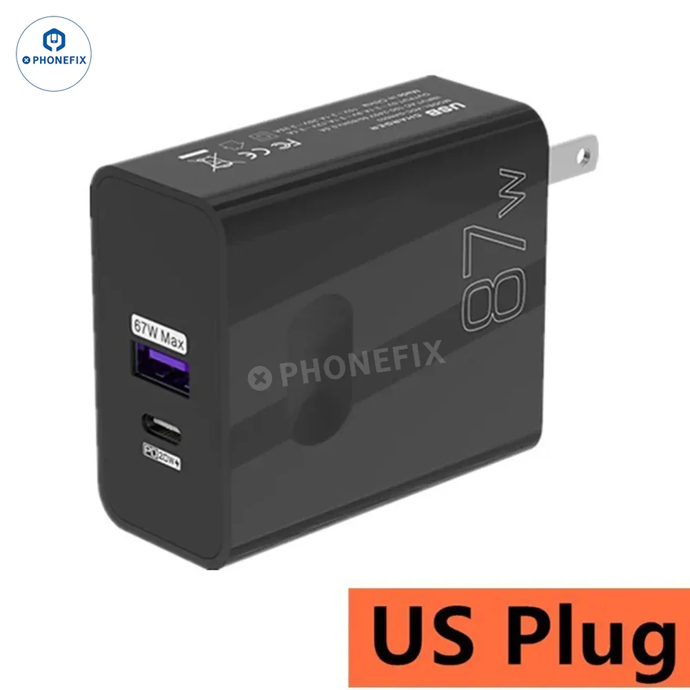 87W Full Protocol Super Fast Charging USB Dual Fast Charger Adapter - Image 12