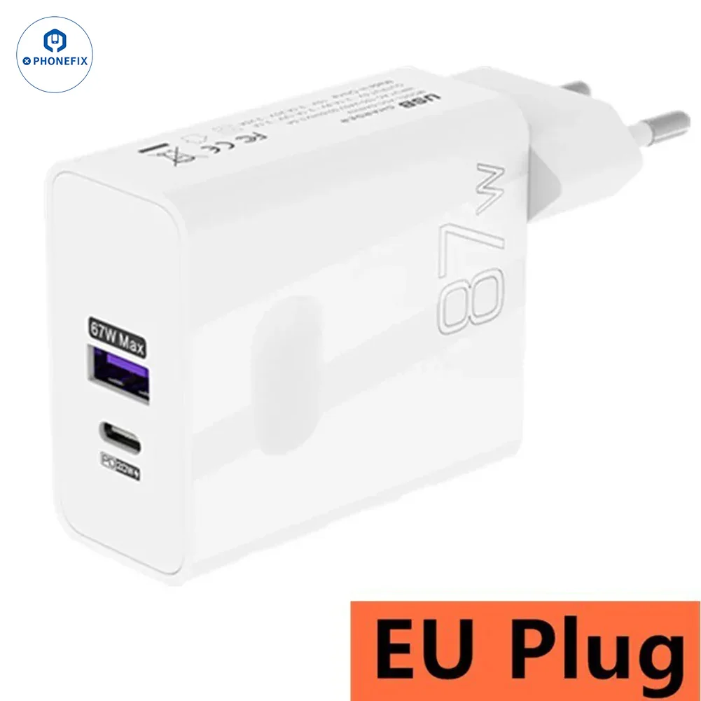 87W Full Protocol Super Fast Charging USB Dual Fast Charger Adapter - Image 5