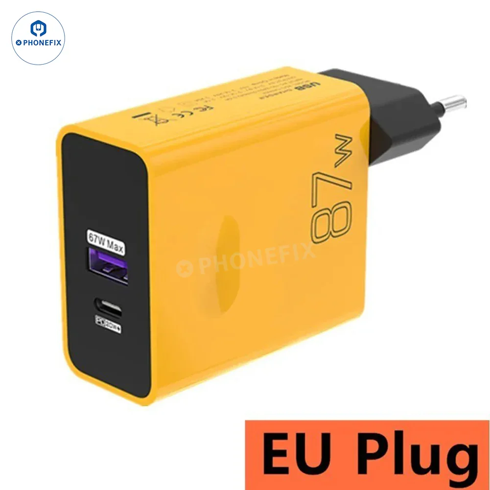 87W Full Protocol Super Fast Charging USB Dual Fast Charger Adapter - Image 7