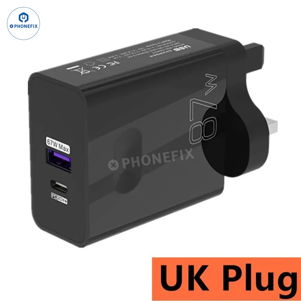 87W Full Protocol Super Fast Charging USB Dual Fast Charger Adapter - Image 9
