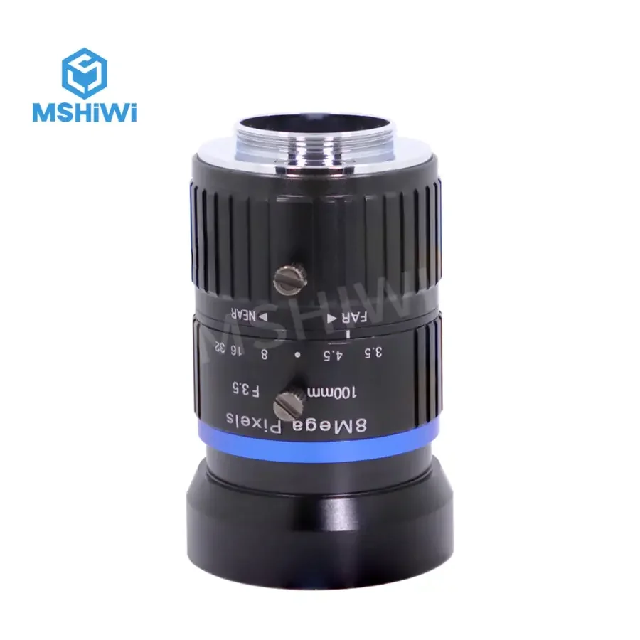 8MP 100mm C-mount F3.5 Aperture Manual Iris 1" Industrial FA Lens - Image 2