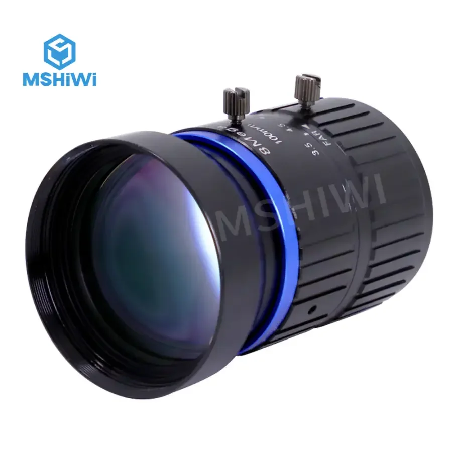 8MP 100mm C-mount F3.5 Aperture Manual Iris 1" Industrial FA Lens - Image 4