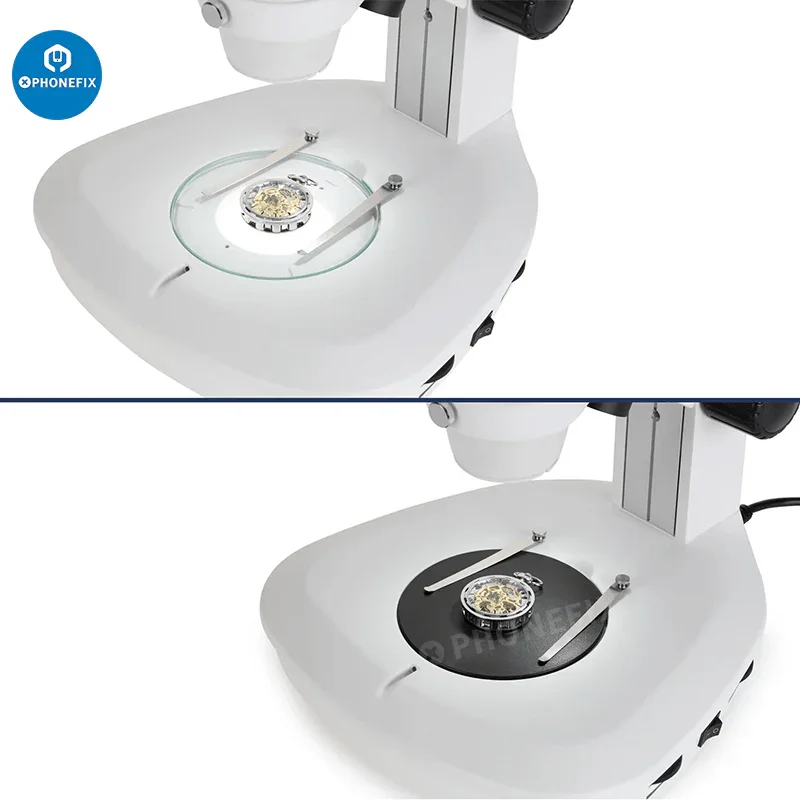8X-50X Parfocal Trinocular Microscope With Track Stand Two Lights - Image 5