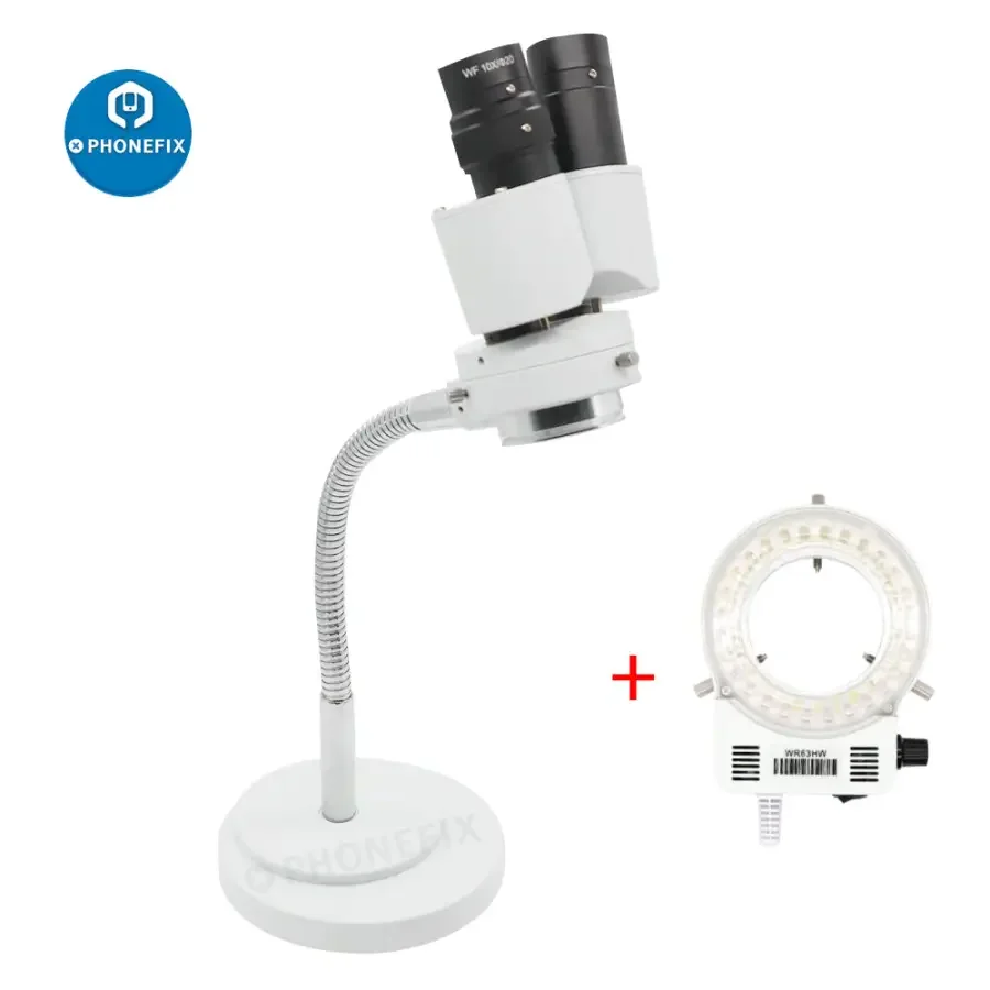8X Dental Stereo Binocular Microscope with LED Light Adjustable Hose - Image 4