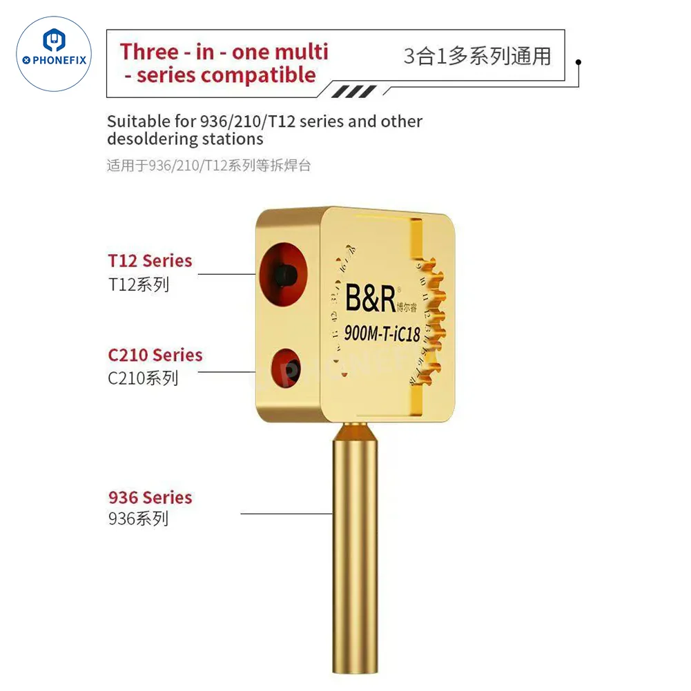900M-T-iC18 CPU Glue Removal Station for T12 C210 936 Soldering Iron - Image 4